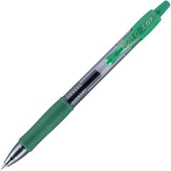 G2 Premium Gel Ink Retractable Pens - Refillable - Retractable - Green Ink - Gel-based - Clear Barrel - 1 Dozen