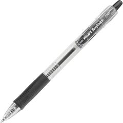 Pilot Retractable Ballpoint Pens - Refillable - Retractable - Black Ink - Clear Barrel - 1 Dozen