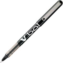 Pilot Vball Liquid Ink Pens - Black Ink - Black Barrel - 1 Dozen