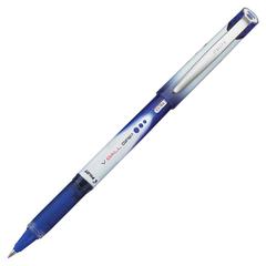 Pilot V-Ball Grip Liquid Ink Rollerball Pens - Blue Ink - Metal Barrel - 1 Each
