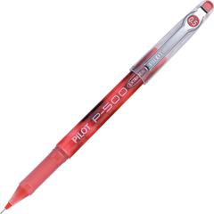 Pilot Precise P-500 Precision Point Extra-Fine Capped Gel Rolling Ball Pens - Red Ink - Gel-based - Red Barrel - 1 Dozen