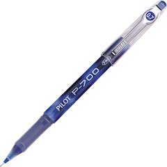 Pilot Precise P-700 Precision Point Fine Capped Gel Rolling Ball Pens - Blue Ink - Gel-based - Blue Barrel - 1 Dozen