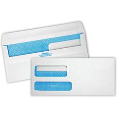 Quality Park No. 9 Double Window Security Tint Envelopes with Redi-Seal&reg; Self-Seal - Double Window - #9 - 3 7/8" Width x 8 7/8" Length - 24 lb - Self-sealing - White - Wove - 500 / Box