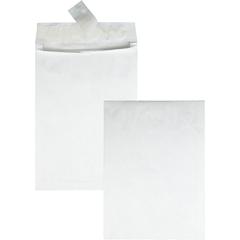 Survivor&reg; 10 x 13 x 1-1/2 DuPont Tyvek Expansion Mailers with Self-Seal Closure - Expansion - 10" Width x 13" Length - 1 1/2" Gusset - 18 lb - Peel & Seal - White - Tyvek - 100 / Carton