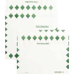 Survivor&reg; 10 x 13 x 2 DuPont Tyvek Expansion First Class Border Mailers - First Class Mail - 10" Width x 13" Length - 2" Gusset - 18 lb - Peel & Seal - White - Tyvek - 100 / Carton