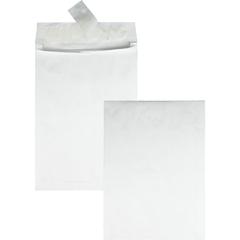Survivor&reg; 10 x 13 x 1-1/2 DuPont Tyvek Expansion Mailers with Self-Seal Envelopes - Expansion - 10" Width x 13" Length - 1 1/2" Gusset - 14 lb - Peel & Seal - White - Tyvek - 100 / Carton