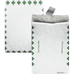 Survivor&reg; 10 x 13 x 1-1/2 DuPont Tyvek Expansion First Class Border Envelopes - First Class Mail - 10" Width x 13" Length - 1 1/2" Gusset - 14 lb - Peel & Seal - White - Tyvek - 100 / Carton