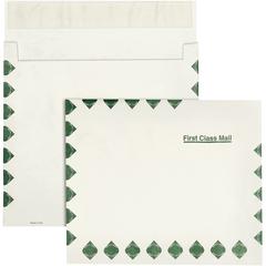Survivor&reg; 10 x 13 x 2 DuPont Tyvek Expansion First Class Border Mailers - First Class Mail - 10" Width x 13" Length - 2" Gusset - 14 lb - Self-sealing - White - Tyvek - 100 / Carton