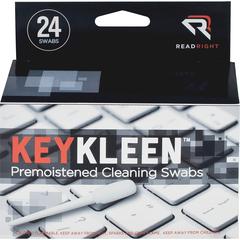 Read Right Pre-Moistened KeyKleen Swabs - Pre-moistened - 24 / Box