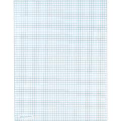 TOPS Graph Pad - 50 Sheets - Both Side Ruling Surface - 20 lb Basis Weight - Letter - 8 1/2" x 11" - White Paper - 1 / Pad