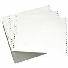 Domtar Continuous Paper - 92 Brightness - 11" x 14 7/8" - 20 lb Basis Weight - Sustainable Forestry Initiative (SFI) - Acid-free, Carbonless, Break-free, Chlorine-free - White - 2700 Sheets - 2700 Car