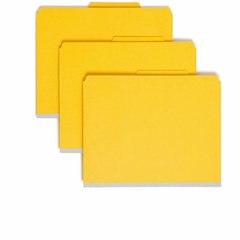 Smead SafeSHIELD 2/5 Tab Cut Letter Recycled Classification Folder - 8 1/2" x 11" - 2" Expansion - 2 x 2S Fastener - 2" for Folder - Top Tab Location - Right of Center Tab Position - 2 Divider - 25 pt