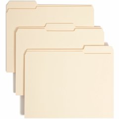Smead 1/3 Tab Cut Letter Recycled Fastener Folder - 8 1/2" x 11" - 1 1/2" Expansion - 2 x 2B Fastener - 1 1/2" for Folder - Top Tab Location - Assorted Tab Position - 14 pt. - 2 Plys - Manila - Reinfo