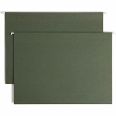 Smead Legal Yes Hanging Folder - 8 1/2" x 14" - 3" Expansion - 11 pt. - Standard Green - Reinforced Base - 10% Recycled - 25 / Box