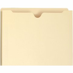 Smead Straight Tab Cut Letter Recycled File Jacket - 8 1/2" x 11" - 1 1/2" Expansion - 11 pt. - 2 Plys - Manila - Reinforced, Slip Resistant - 10% Recycled - 50 / Box
