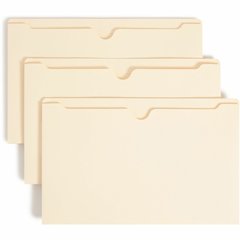 Smead Legal Recycled File Jacket - 8 1/2" x 14" - 1 1/2" Expansion - 11 pt. - 2 Plys - Manila - Reinforced, Slip Resistant - 10% Recycled - 50 / Box