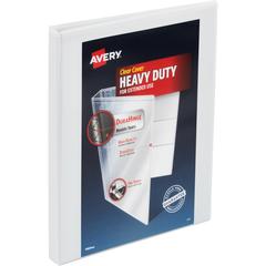 Avery&reg; Heavy-Duty View Binder - 1/2" Binder Capacity - Letter - 8 1/2" x 11" Sheet Size - 135 Sheet Capacity - Slant Ring Fastener(s) - 4 Pocket(s) - Polypropylene - Recycled - Pocket, Heavy Duty,