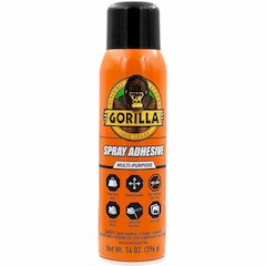 Gorilla Spray Adhesive - 14 oz - Clear - 1 Each