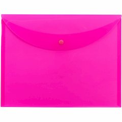 Smead Letter Filing Envelope - 8 1/2" x 11" - Pink - 10 / Box