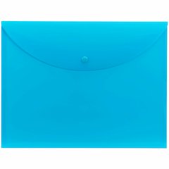 Smead Letter Filing Envelope - 8 1/2" x 11" - Teal - Closed On Top, Closed Sides, Water Resistant, Tear Resistant, Snap Closure, Durable, Compact - 10 / Box