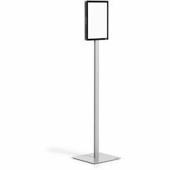 DURABLE Info Basic Floor Stand - Floor - Charcoal Gray - For Reception Area, Waiting Room, Lobby, Trade Show - Double-sided, Weighted Base, Magnetic