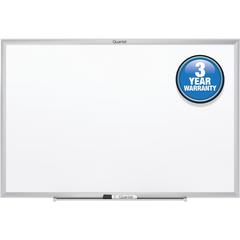 Quartet Classic Whiteboard - 48" (4 ft) Width x 36" (3 ft) Height - White Melamine Surface - Silver Aluminum Frame - Horizontal/Vertical - 1 Each
