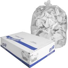 Genuine Joe High-Density Can Liners - Small Size - 16 gal Capacity - 32" Length x 24" Width x 0.31 mil (8 Micron) Thickness - High Density - Clear - Resin - Office Waste, Industrial Trash - 50/Roll - 