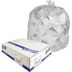 Genuine Joe Economy High-Density Can Liners - Large Size - 45 gal Capacity - 46" Length x 40" Width x 0.39 mil (10 Micron) Thickness - High Density - Translucent - Resin - No - 250 / Carton