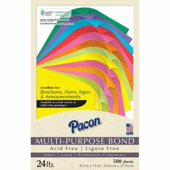 Pacon Kaleidoscope Multi-Purpose Paper - Letter - 8.50" x 11" - 24 lb Basis Weight - 500 Sheets/Pack - Multi-Purpose Paper - Lime Green