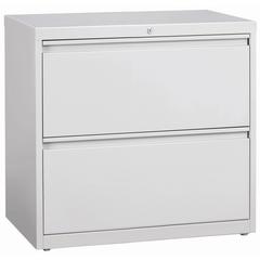 Lorell Fortress Series Lateral File - 36" Width x 18.6" Depth x 28.1" Height - 2 x Drawer(s) for File - Legal, Letter, A4 - Lateral - Rust Proof, Leveling Glide, Interlocking, Ball-bearing Suspension,