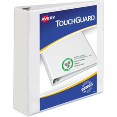 Avery&reg; TouchGuard View 3 Ring Binder - 2" Binder Capacity - Letter - 8 1/2" x 11" Sheet Size - 530 Sheet Capacity - 3 x Slant Ring Fastener(s) - 4 Pocket(s) - Polypropylene - Recycled - Pocket, Du
