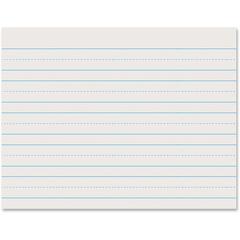 Pacon Skip - A - Line Ruled Newsprint - Letter - 500 Sheets - Both Side Ruling Surface - 1" , 0.50" Ruled - Letter - 11" x 8 1/2" - White Paper - 1 / Ream