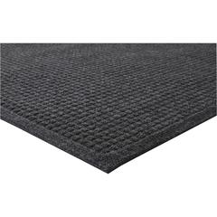 Genuine Joe EcoGuard Indoor Wiper Floor Mats - Indoor - 36" Length x 24" Width - Plastic, Rubber - Charcoal Gray - 1 Each