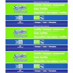 Swiffer Professional Sweeper - 10" Width Head - Swivel Head, Lightweight - Green - 3 / Carton
