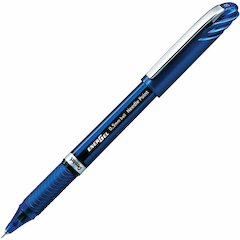 EnerGel EnerGel NV Liquid Gel Pens - Blue Ink - Gel-based - Blue Barrel - Metal Tip - 1 Dozen
