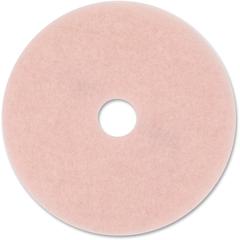 3M Eraser Burnish Pad 3600 - Synthetic Fiber - Pink - 5 / Carton