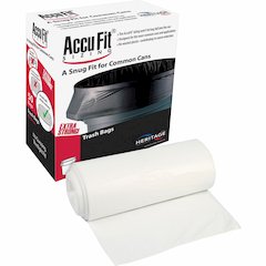 Heritage AccuFit RePrime Can Liners - 55 gal Capacity - 53" Length x 40" Width x 0.90 mil (23 Micron) Thickness - Low Density - Clear - Linear Low-Density Polyethylene (LLDPE) - Garbage - 50 / Box