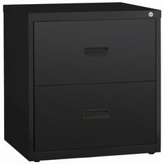 Lorell Value Lateral File - 2-Drawer - 30" Width x 18.6" Depth x 28.1" Height - 2 x Drawer(s) for File - A4, Letter, Legal - Interlocking, Ball-bearing Suspension, Adjustable Glide, Locking Drawer - B