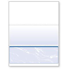 DocuGard Security Business Checks - Letter - 8 1/2" x 11" - 24 lb Basis Weight - Smooth - 500 / Ream - Erasure Protection, Watermarked - Marble Blue