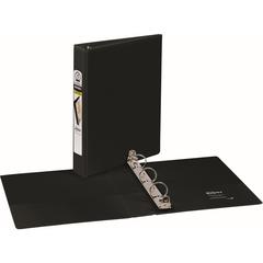 Avery&reg; Mini Durable View Binder - DuraHinge - 1" Binder Capacity - Half-letter - 5 1/2" x 8 1/2" Sheet Size - 175 Sheet Capacity - Round Ring Fastener(s) - 2 Pocket(s) - Polypropylene - Recycled -