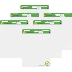 Post-it&reg; Flip-Chart Pad - 30 Sheets - Plain - Stapled - 18.50 lb Basis Weight - 25" x 30" Sheet Size - 35.80" Height x 25.2" Width x 1.8" Depth - White Paper - Cardboard Cover - Repositionable, Bl