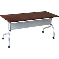 Lorell Flip Top Training Table - Rectangle Top - Four Leg Base - 4 Legs - 23.60" Table Top Width x 72" Table Top Depth - 29.50" Height x 70.88" Width x 23.63" Depth - Training - Assembly Required - Ma