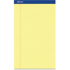 Ampad Perforated Ruled Pads - Letter - 50 Sheets - Stapled - 0.34" Ruled - Letter - 8 1/2" x 11" Sheet Size x 8.5" Width x 11.8" Length - Dark Blue Binding - Sturdy Back, Chipboard Backing, Perforated