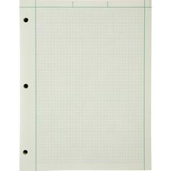 Ampad Engineering Computation Pad - 200 Sheets - Both Side Ruling Surface - Ruled Margin - 15 lb Basis Weight - Letter - 8 1/2" x 11" - Green Tint Paper - Chipboard Backing - 1 / Pad