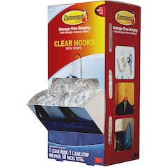Command Hook Trial Pack - Medium - 2 lb (907.2 g) Capacity - White - 50 / Carton