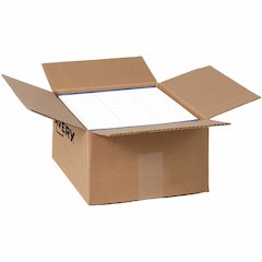 Avery&reg; TrueBlock White Shipping Labels - 1" Width x 2 5/8" Length - Permanent Adhesive - Rectangle - Laser - Matte White - Matte - Paper - 30 / Sheet - 30 Total Sheets - 15000 Total Label(s) - 500