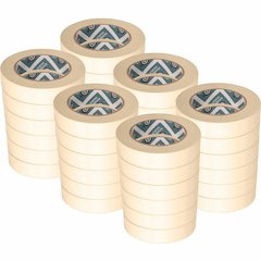 Business Source Utility-purpose Masking Tape - 60 yd Length x 1" Width - 3" Core - Tan - Crepe Paper Backing - Pressure Sensitive - For General Purpose, Holding, Bundling, Sealing, Masking - 9/Pack - 