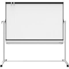Quartet Prestige 2 Mobile Presentation Easel - 72" (6 ft) Width x 48" (4 ft) Height - White Painted Steel Surface - Graphite Frame - Rectangle - Magnetic - 1 Each