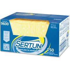 Sertun Rechargeable Sanitizer Indicator Towels - 18" Length x 13.50" Width - 150 / Carton - Rechargeable - Blue, Yellow