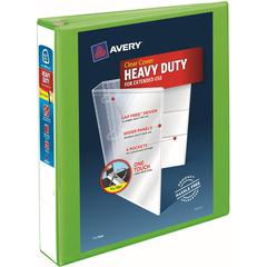 Avery&reg; Heavy-Duty View Binders - Locking One Touch EZD Rings - 1 1/2" Binder Capacity - Letter - 8 1/2" x 11" Sheet Size - 400 Sheet Capacity - Ring Fastener(s) - 4 Pocket(s) - Polypropylene - Rec